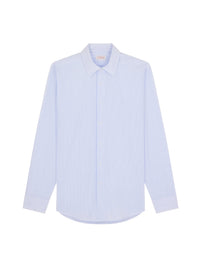 Striped cotton shirt with stand-up collar - Persian