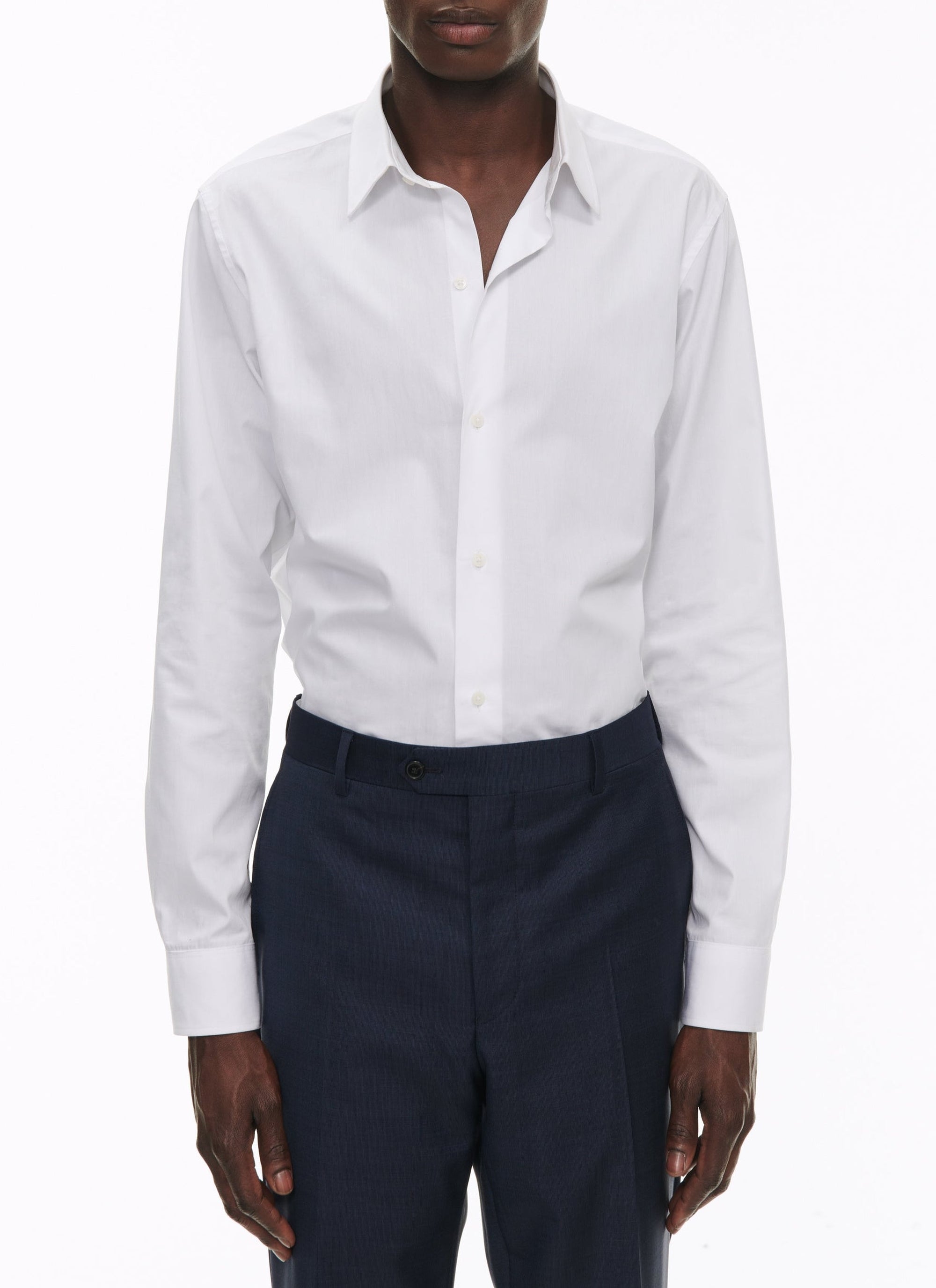 Cotton poplin shirt - White