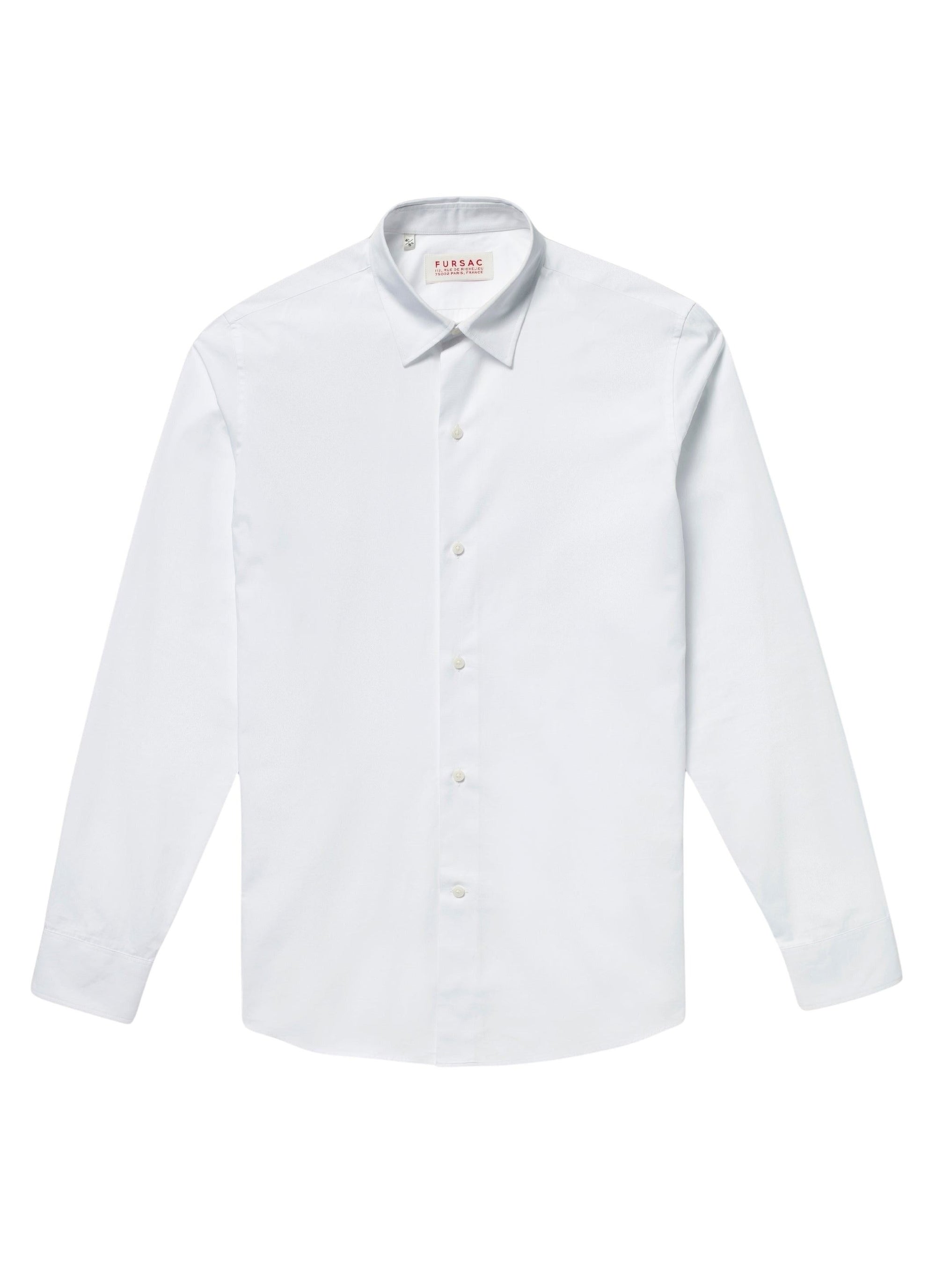 Cotton poplin shirt - White