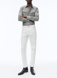 Chemise Western en coton - Gris foncé