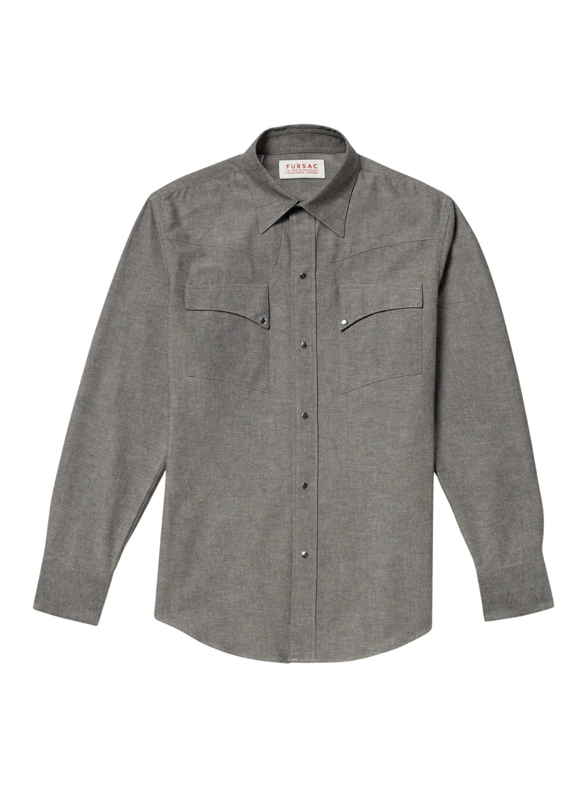 Gris Moyen Chemise - Gris Moyen