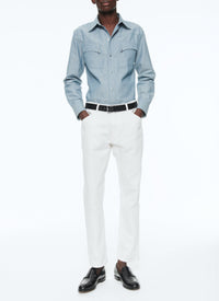 Chemise Western en coton - Bleu ciel