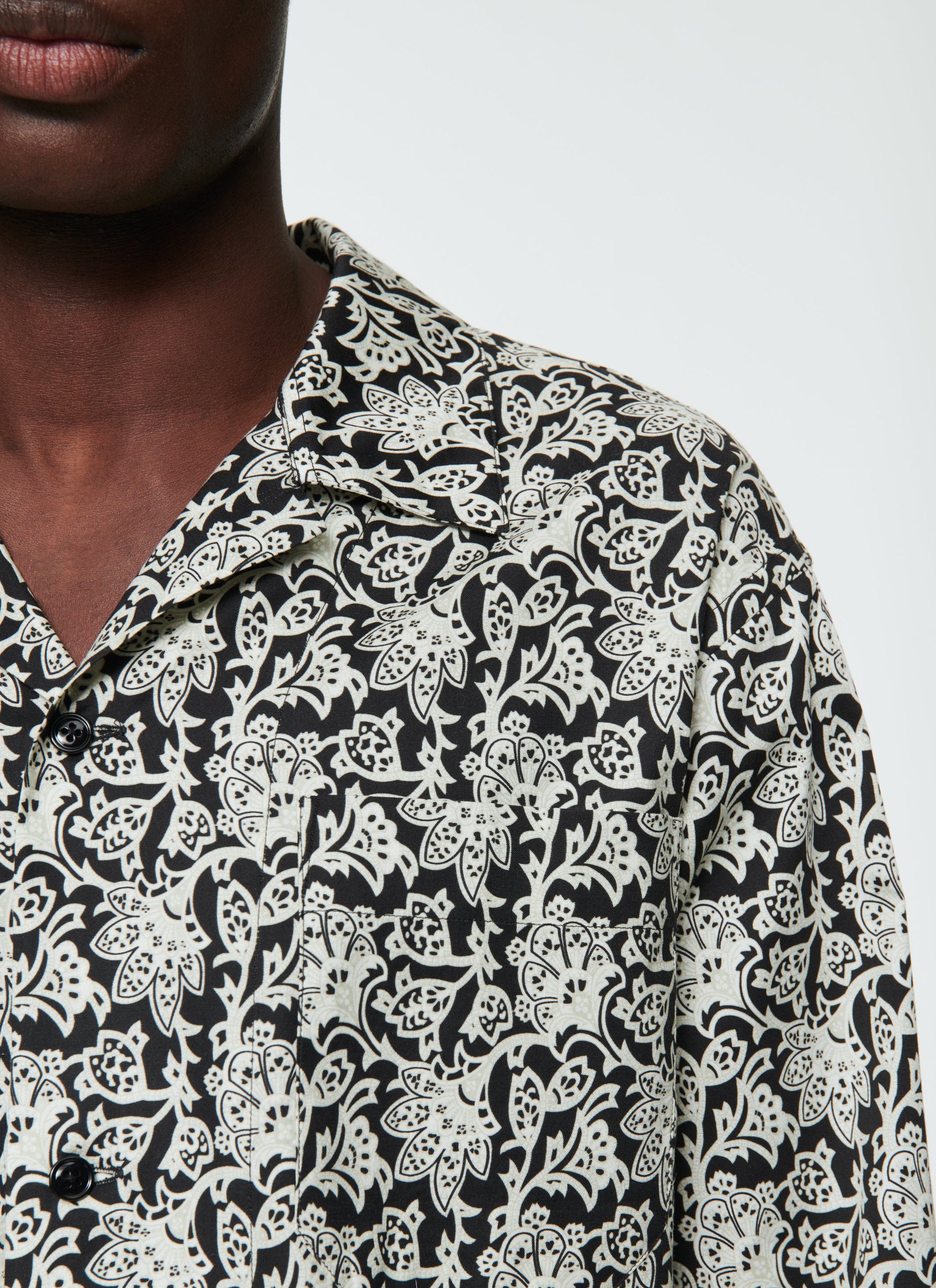 Chemise en popeline de coton à imprimé - Fantaisie