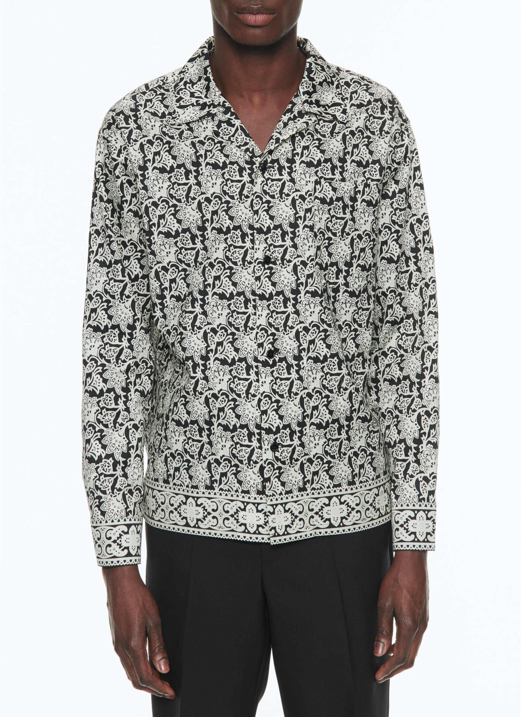 Chemise en popeline de coton à imprimé - Fantaisie