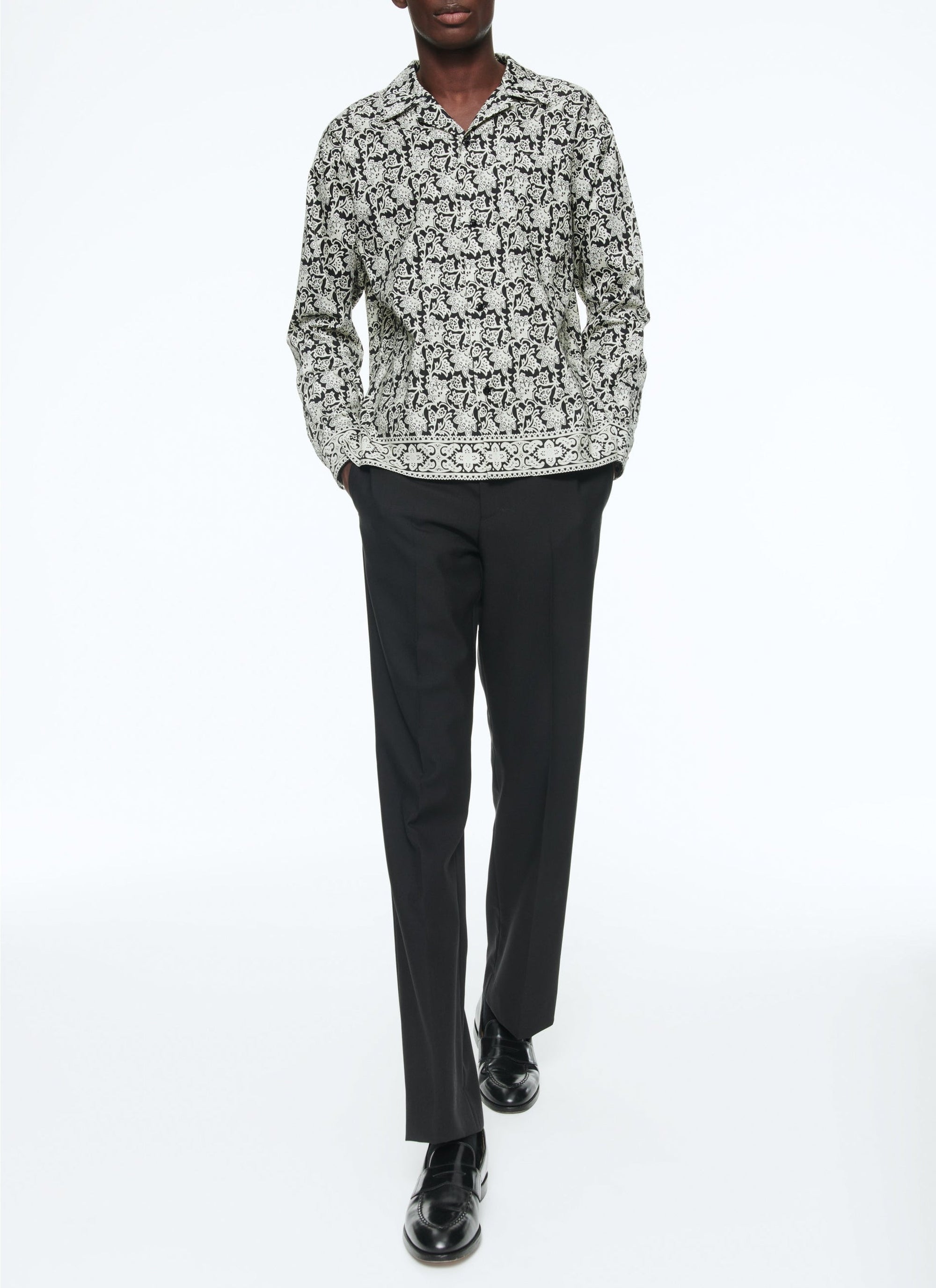 Chemise en popeline de coton à imprimé - Fantaisie