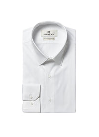 Chemise à col français et poignets double boutonnage - Blanc