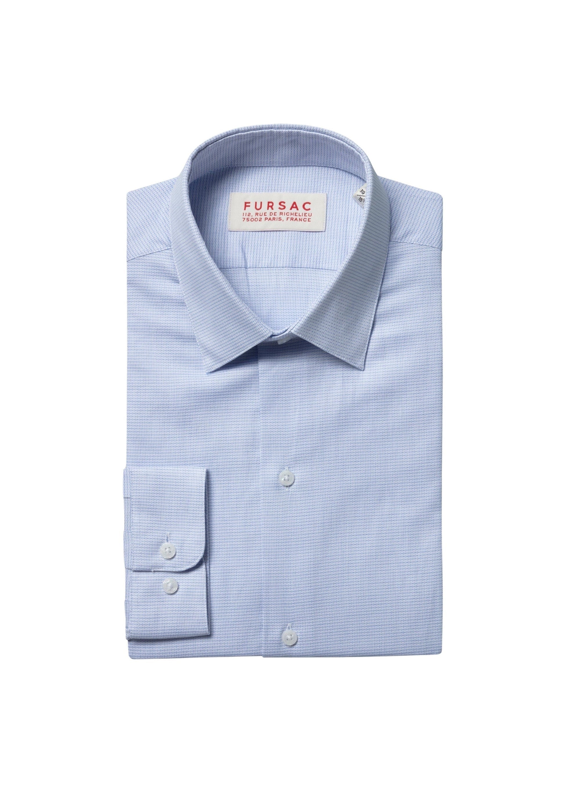 French collar shirt with double breasted cuffs - Ciel