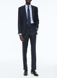 Chemise à col français et poignets double boutonnage - Bleu Persan