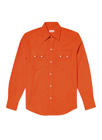 Surchemise en flanelle de coton - Orange