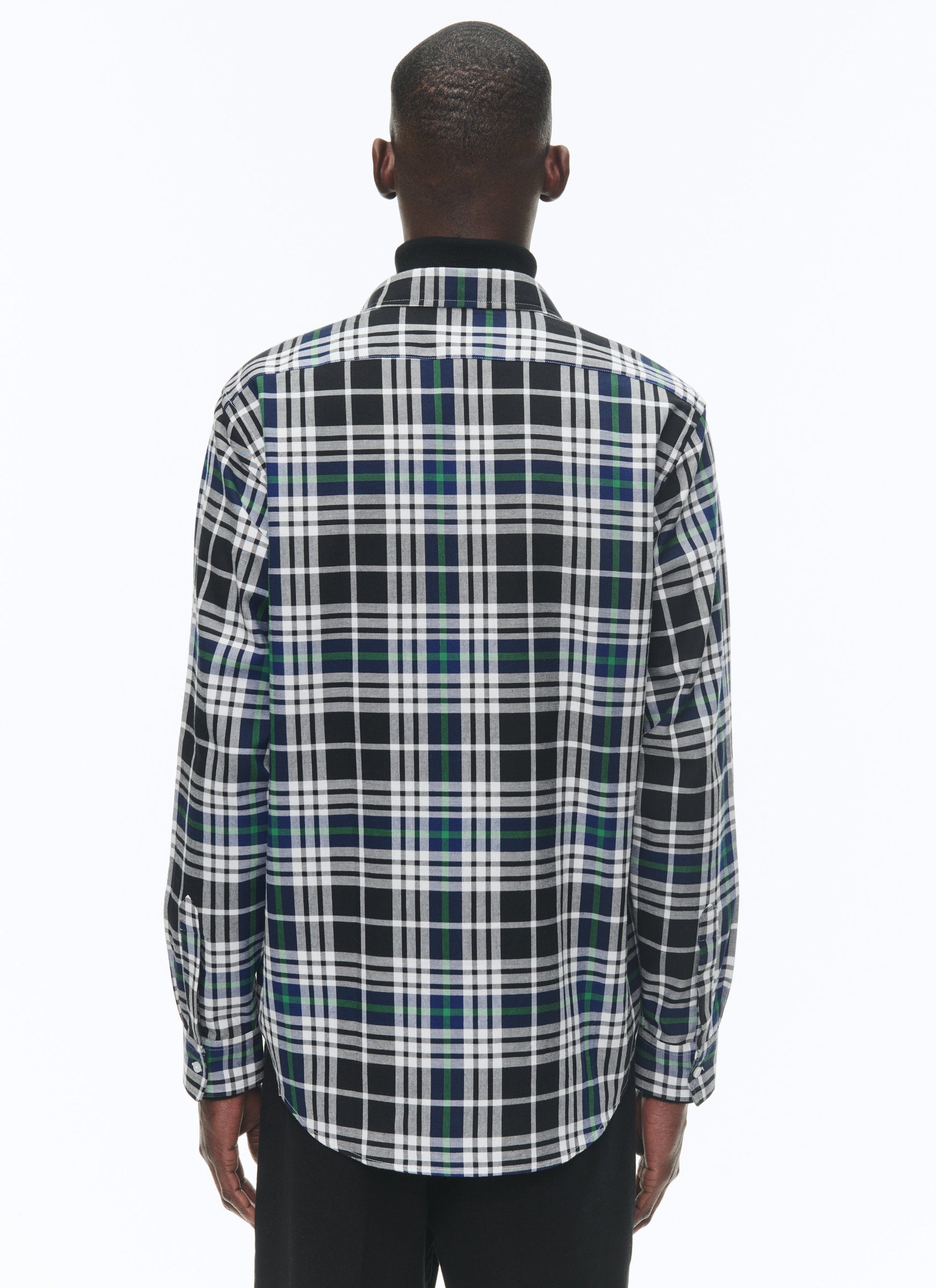 Chemise à col hirondelle - Noir