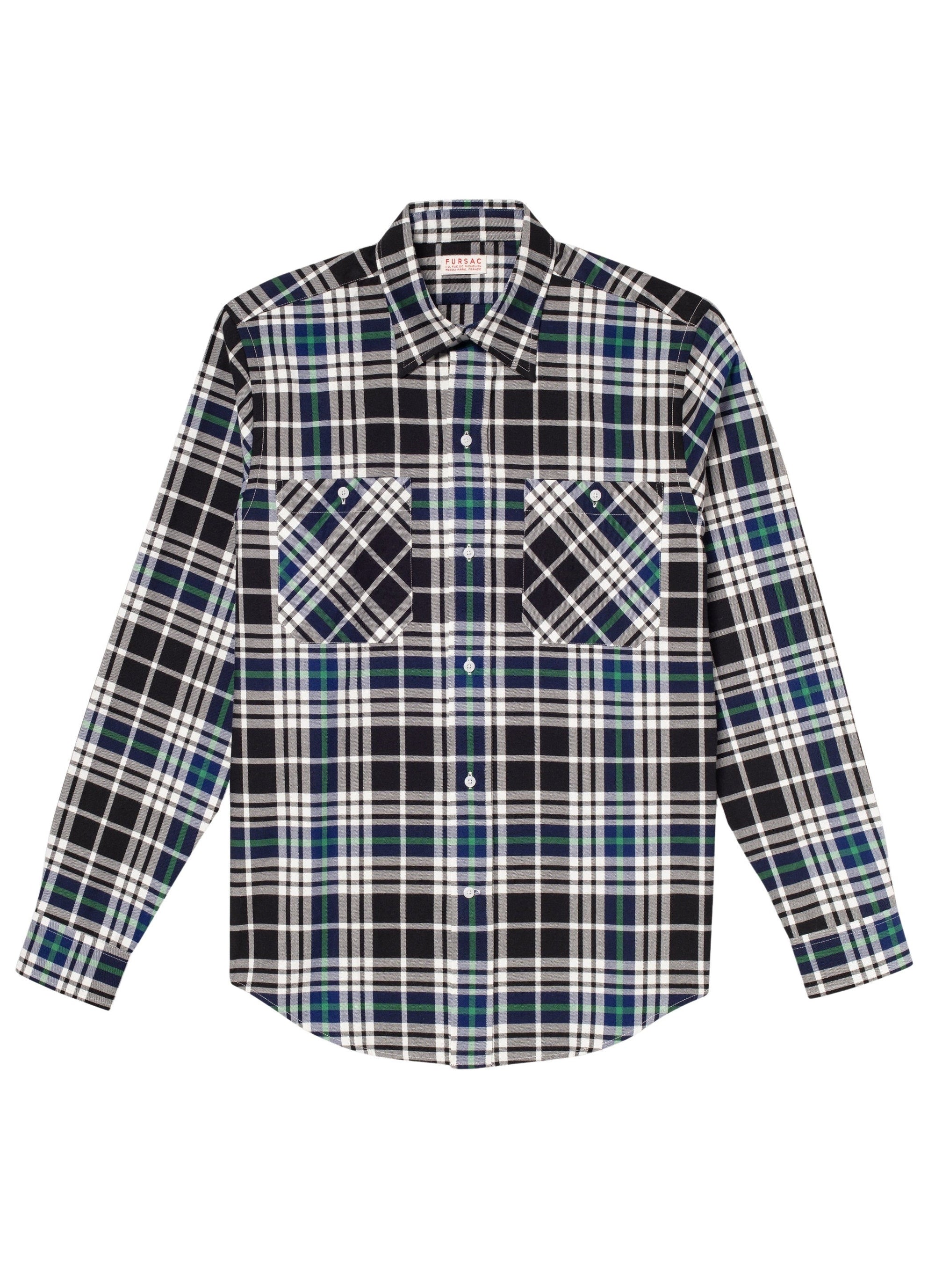 Chemise à col hirondelle - Noir