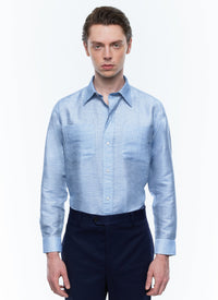 Bleu Clair Chemise - Bleu Clair