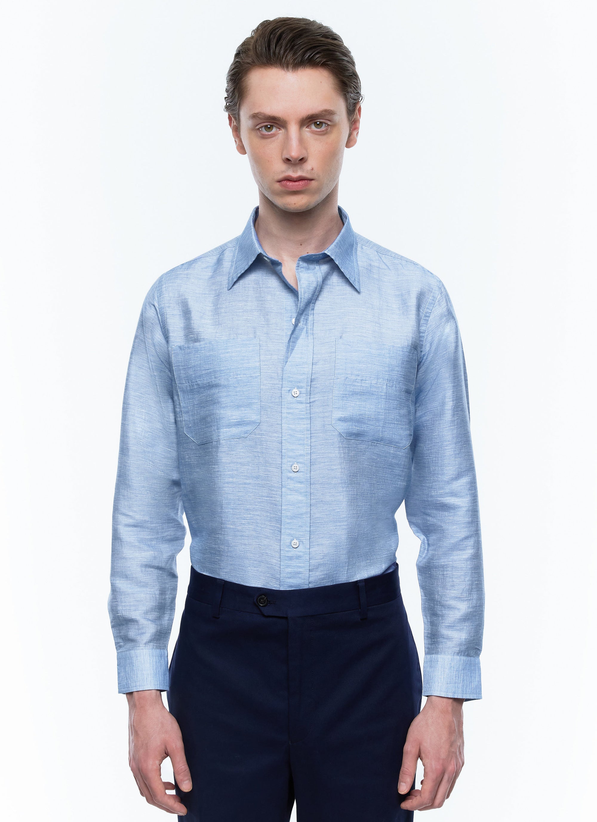 Bleu Clair Chemise - Bleu Clair