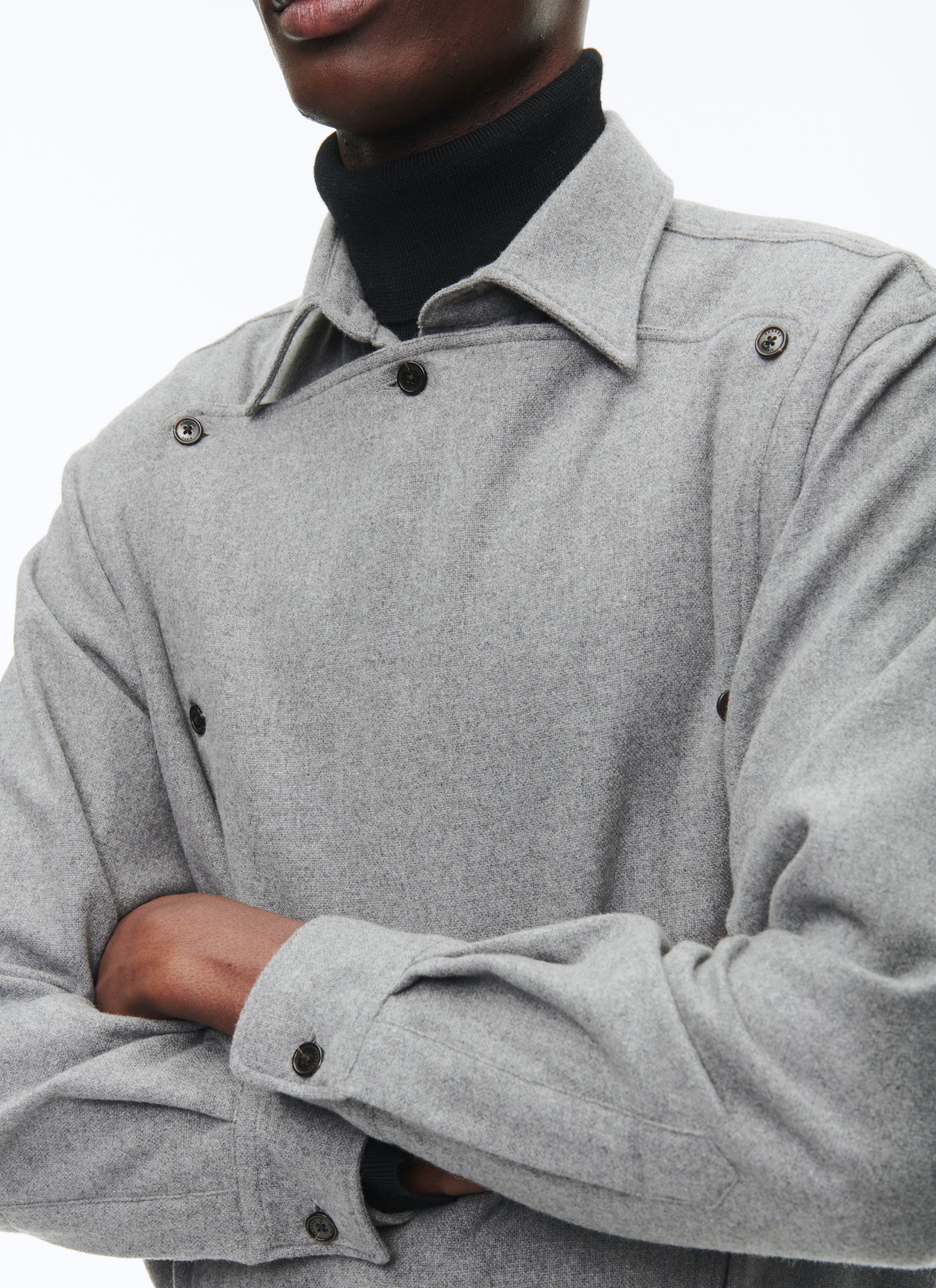 Gris Clair Chemise - Gris Clair