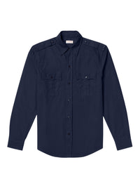 Swallow-neck shirt - Navy