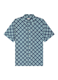 Chemise hawaïenne à motif parasols - Marine