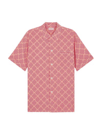 Chemise hawaïenne à motif parasols - Rose