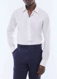 Chemise à poignets biseautés - Blanc