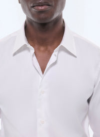 Chemise à poignets biseautés - Blanc