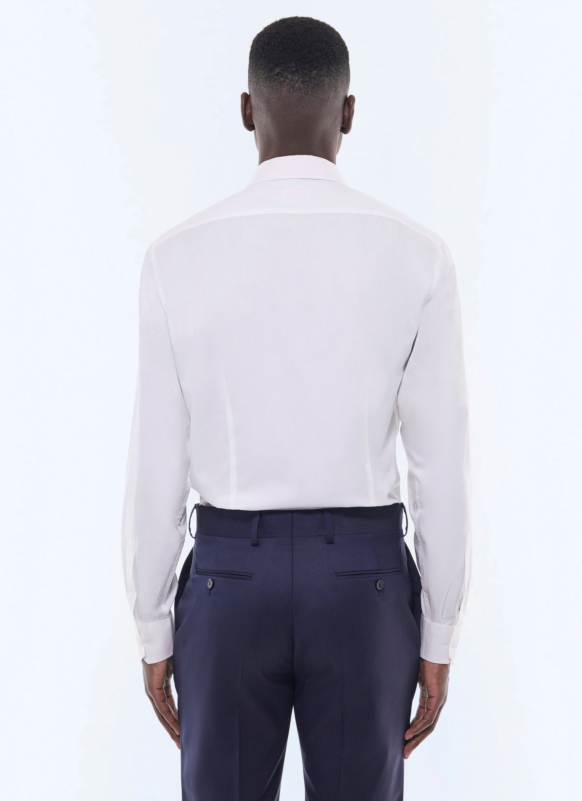 Chemise à poignets biseautés - Blanc