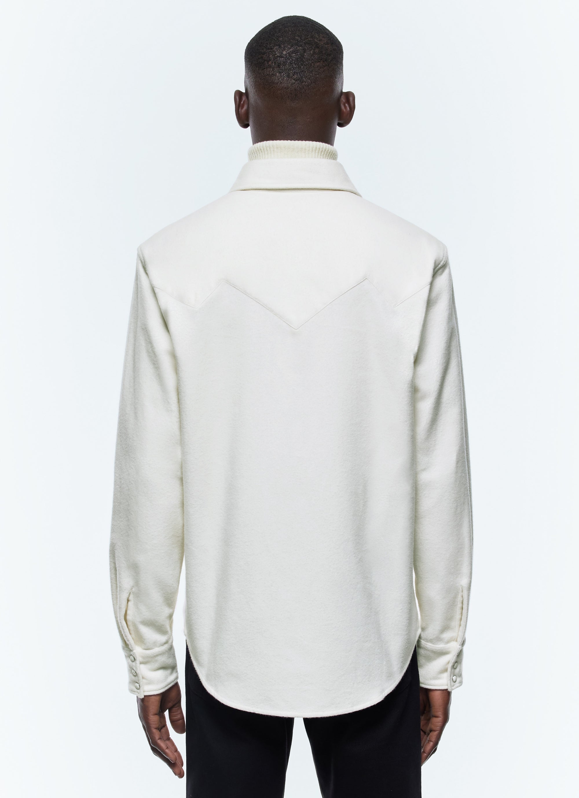 Surchemise Western à col hirondelle - Écru