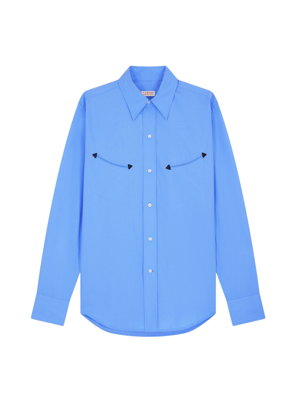 Chemise Western en coton - Bleuet