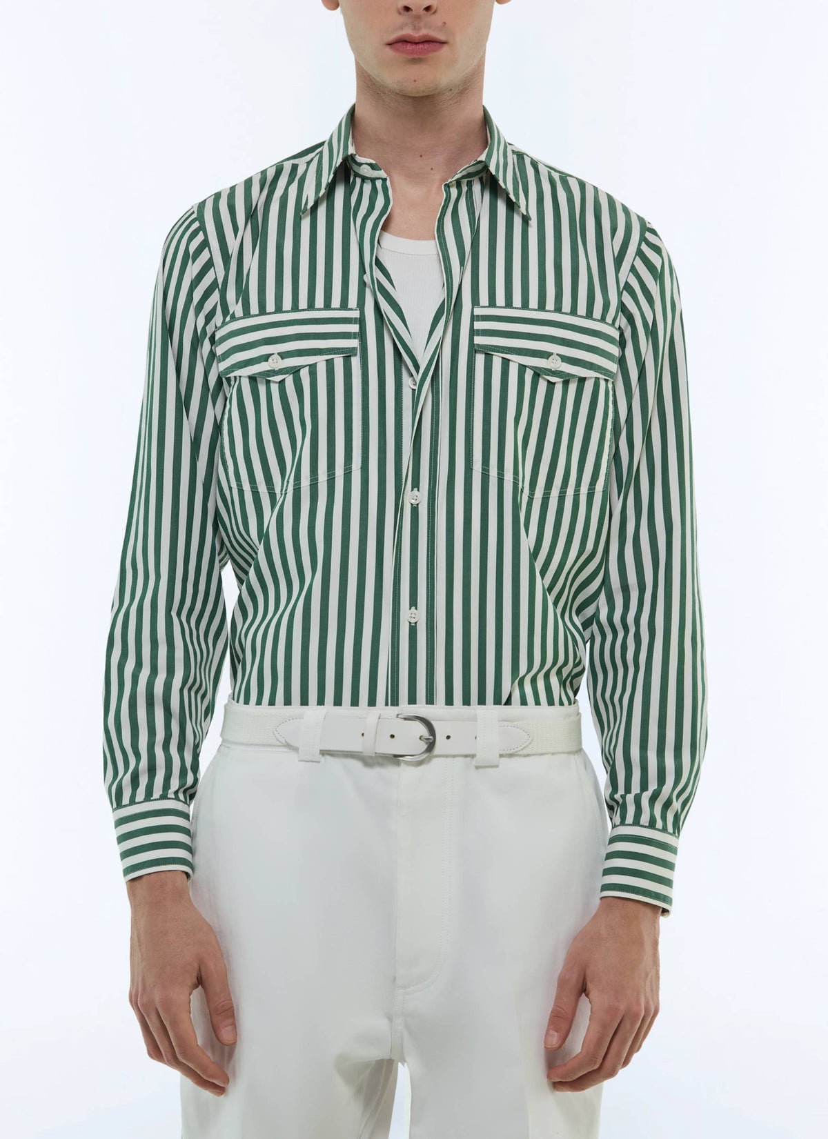 Vert Bouteille Chemise - Vert Bouteille