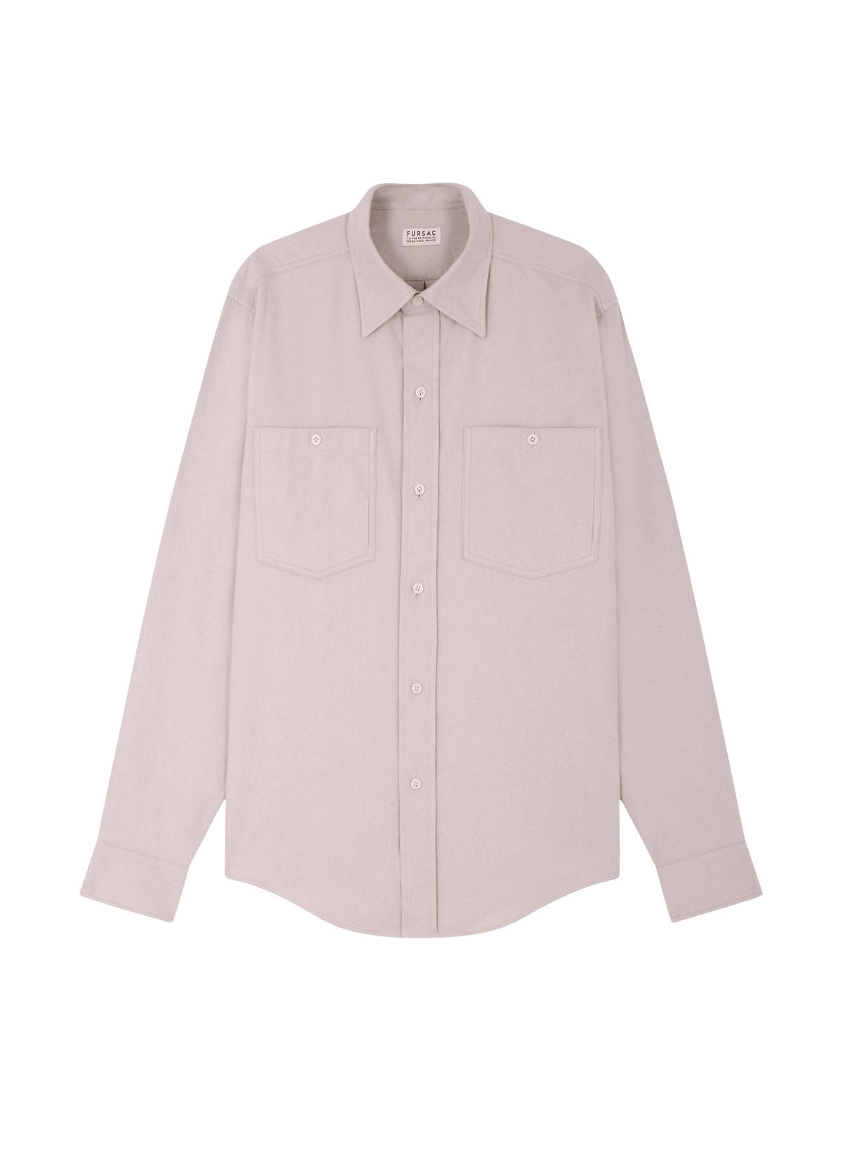 Cotton flannel shirt - Natural