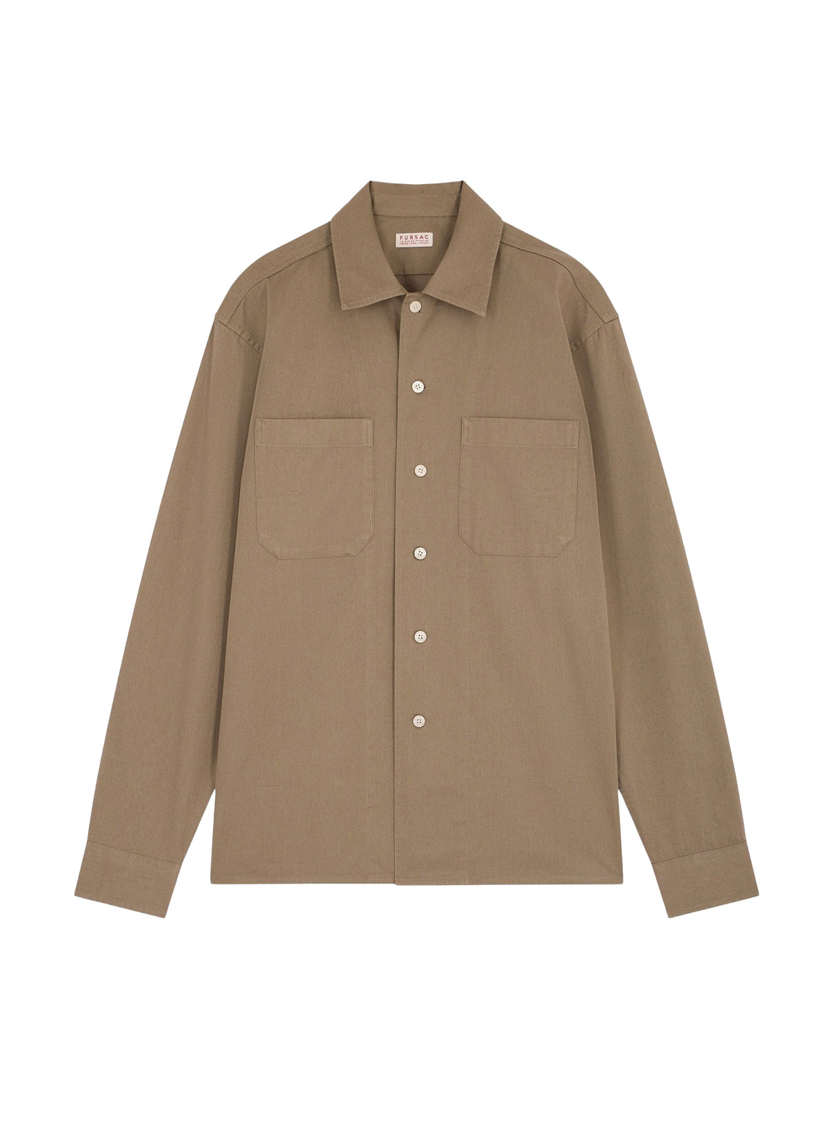 Chemise à poches plaquées en coton - Olive
