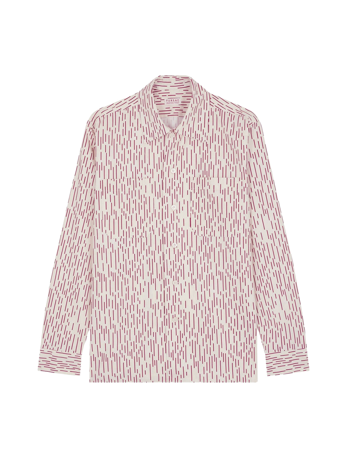 Cotton shirt with patch pockets - Ecru