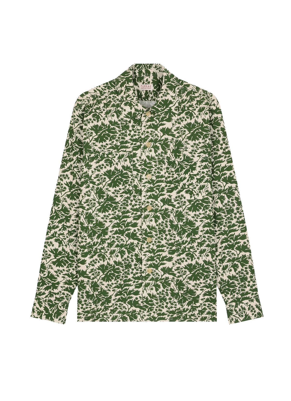 Chemise à poches plaquées en coton - Olive