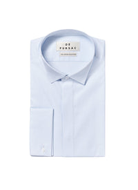 Plain cotton twill shirt - Ciel