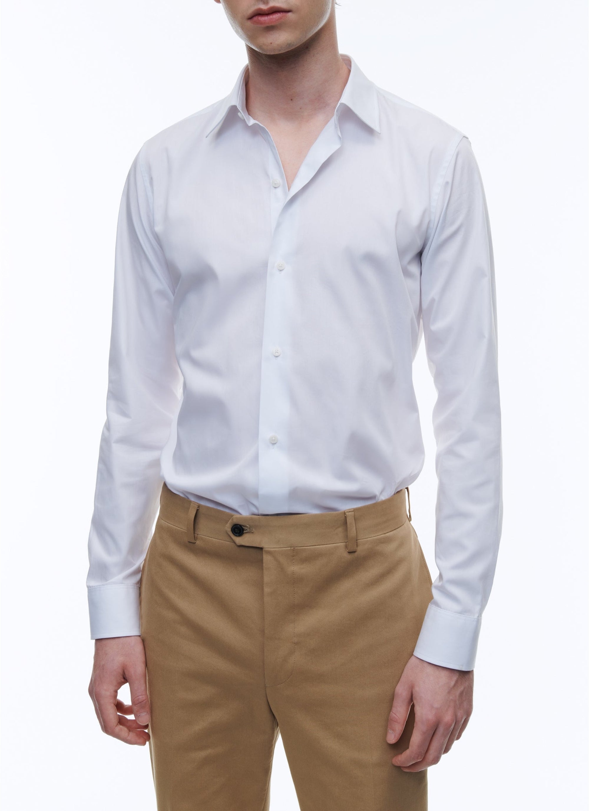 French collar shirt - White