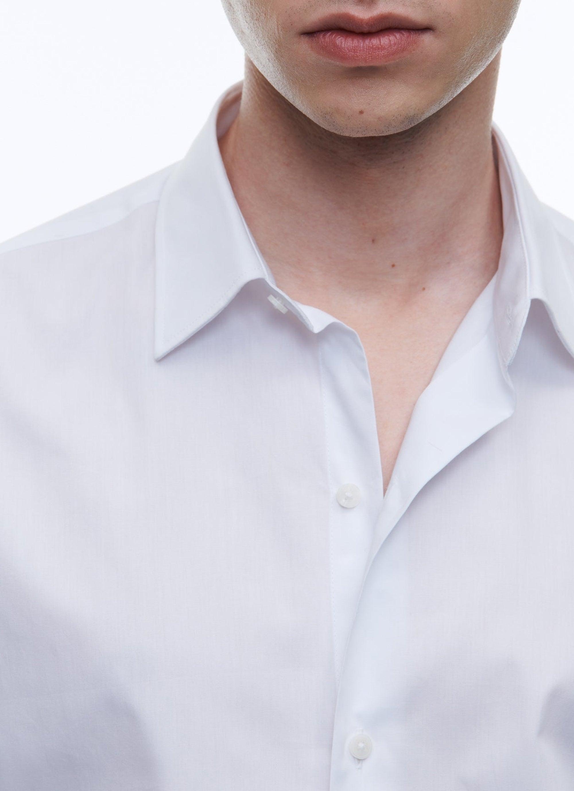 French collar shirt - White