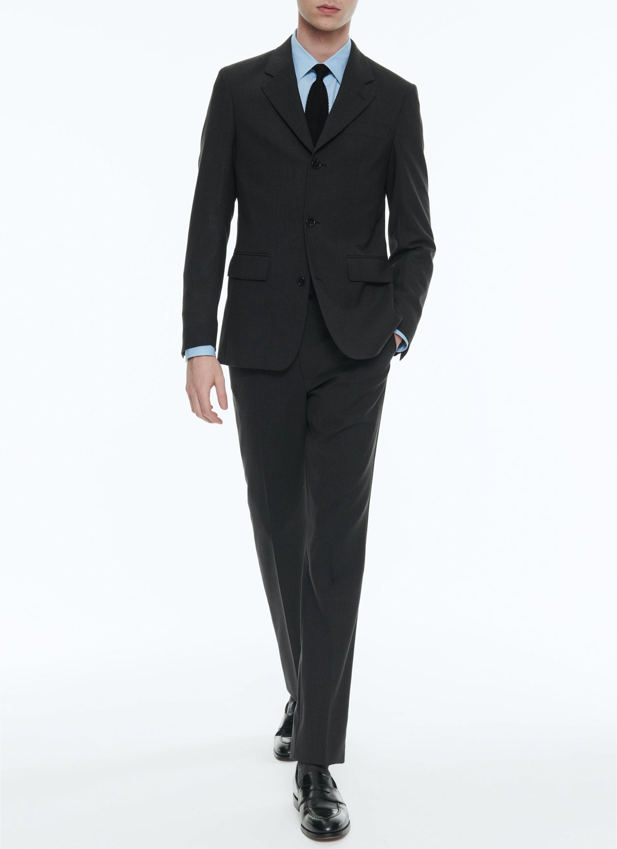 Cotton poplin shirt - Light blue