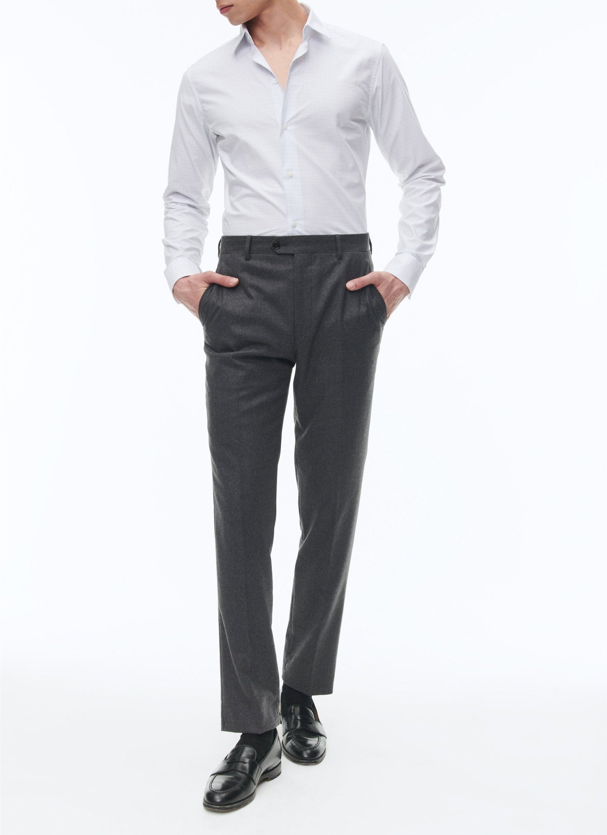 Chemise à petits carreaux - Ciel