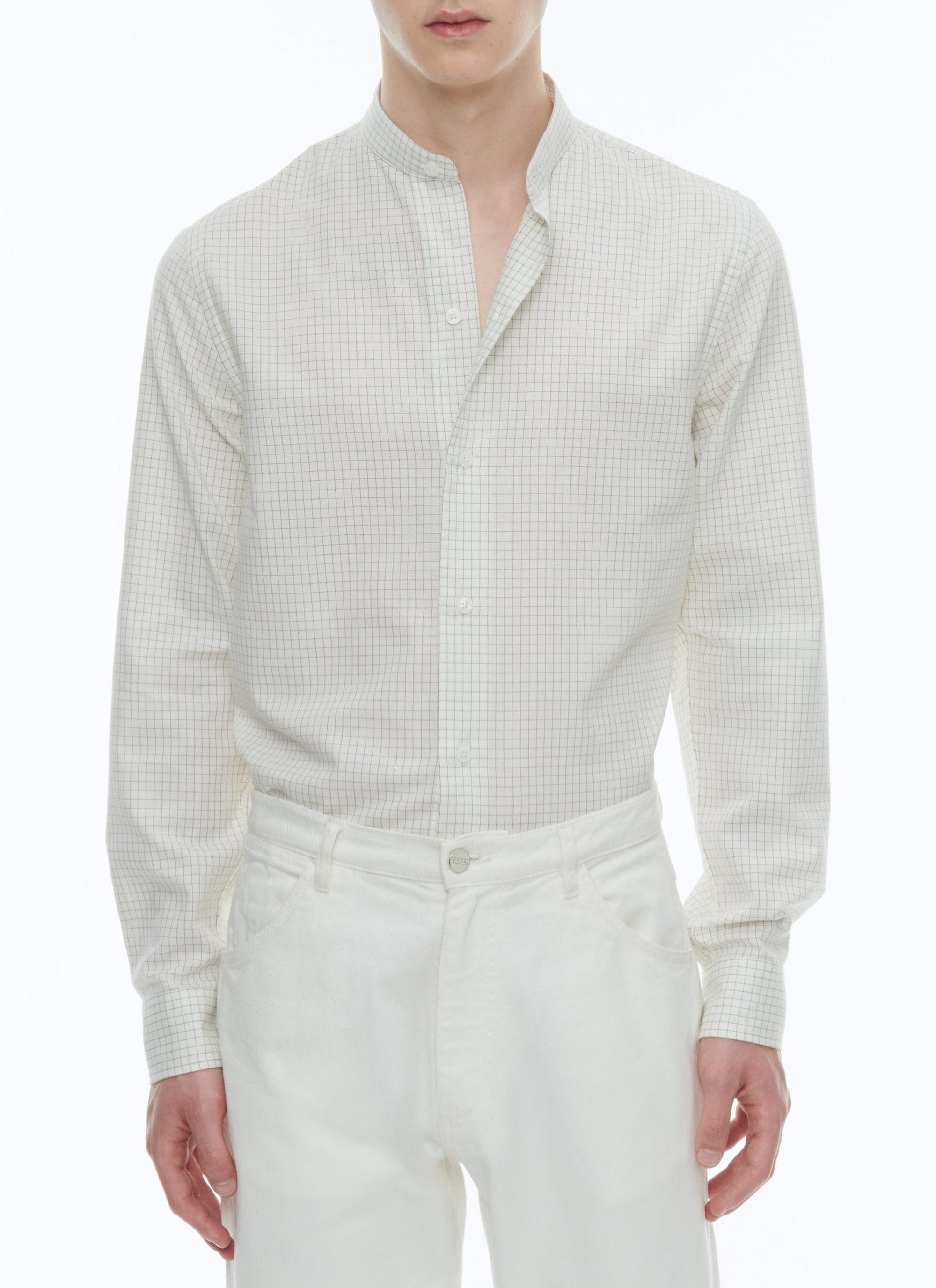 Chemise à poignets arrondis - Écru