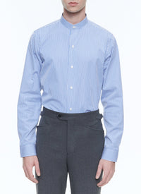 Chemise à rayures boutonnée - Bleu Roi