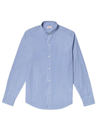 Chemise à rayures boutonnée - Bleu Roi