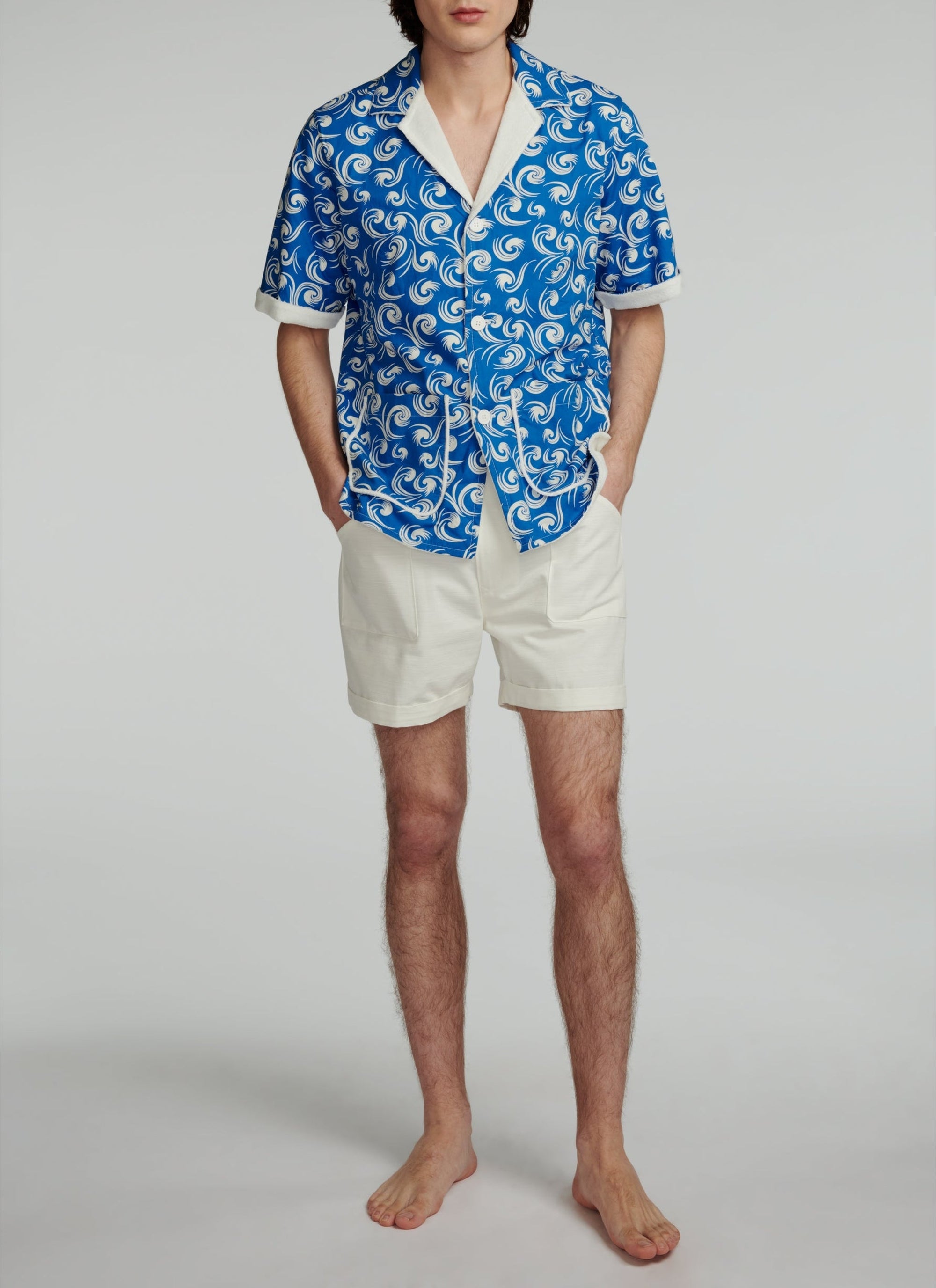 Chemise droite à col ouverte - Indien