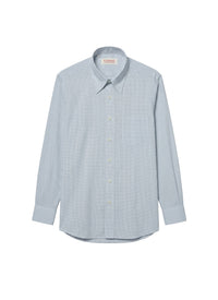 Chemise à col hirondelle coupe droite en coton - Écru