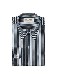 Chemise droite à col hirondelle - Noir