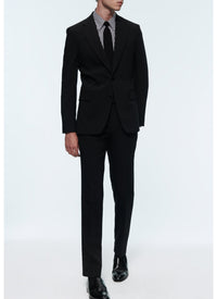 Chemise droite à col hirondelle - Noir