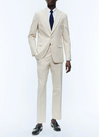 Chemise à col hirondelle en Oxford de coton - Blanc