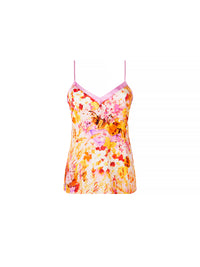 Jardins de Lumière silk print camisole - Bouquet Lumière