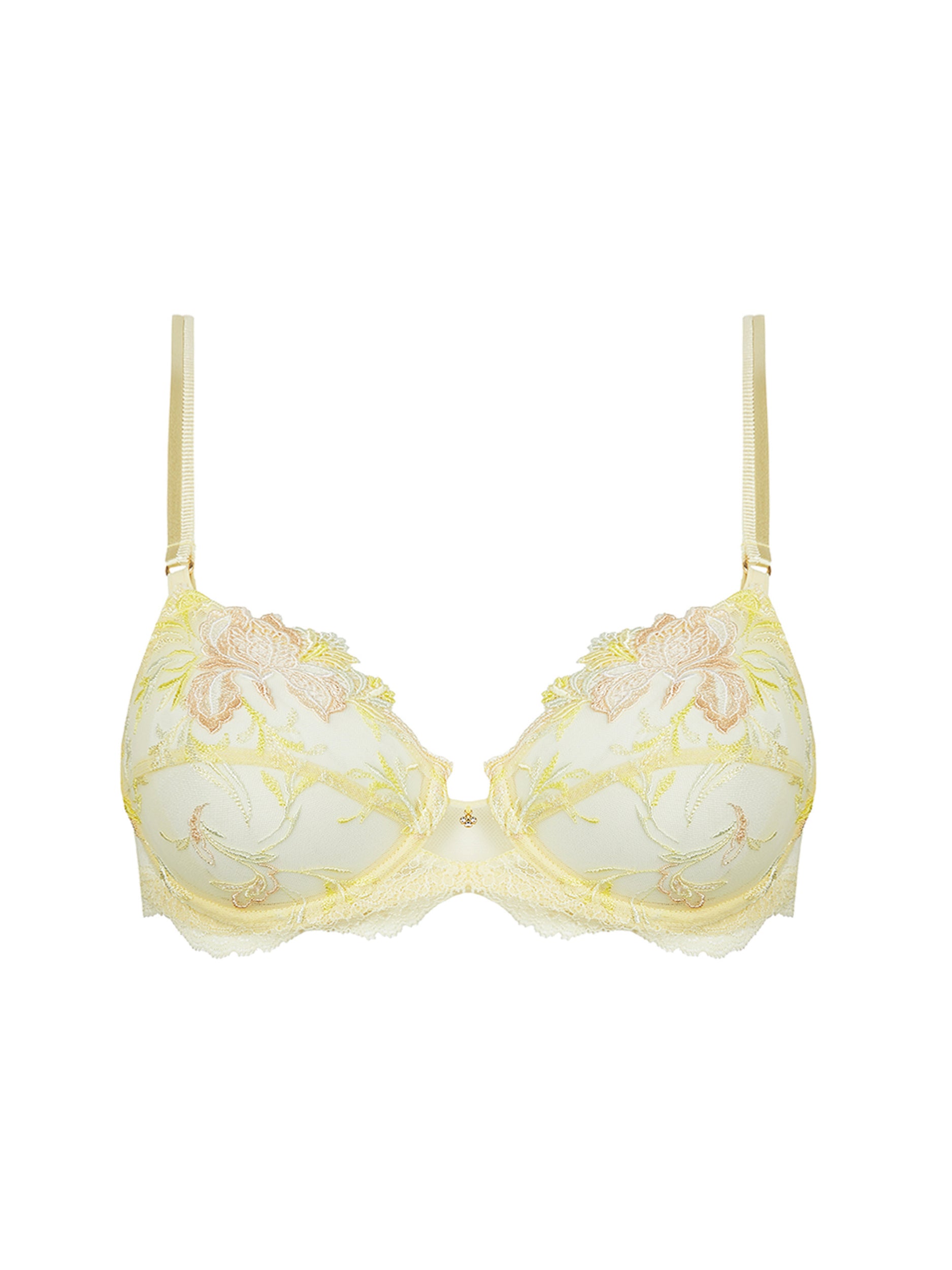 Frisson d'Or balconnet bra - Rose gold
