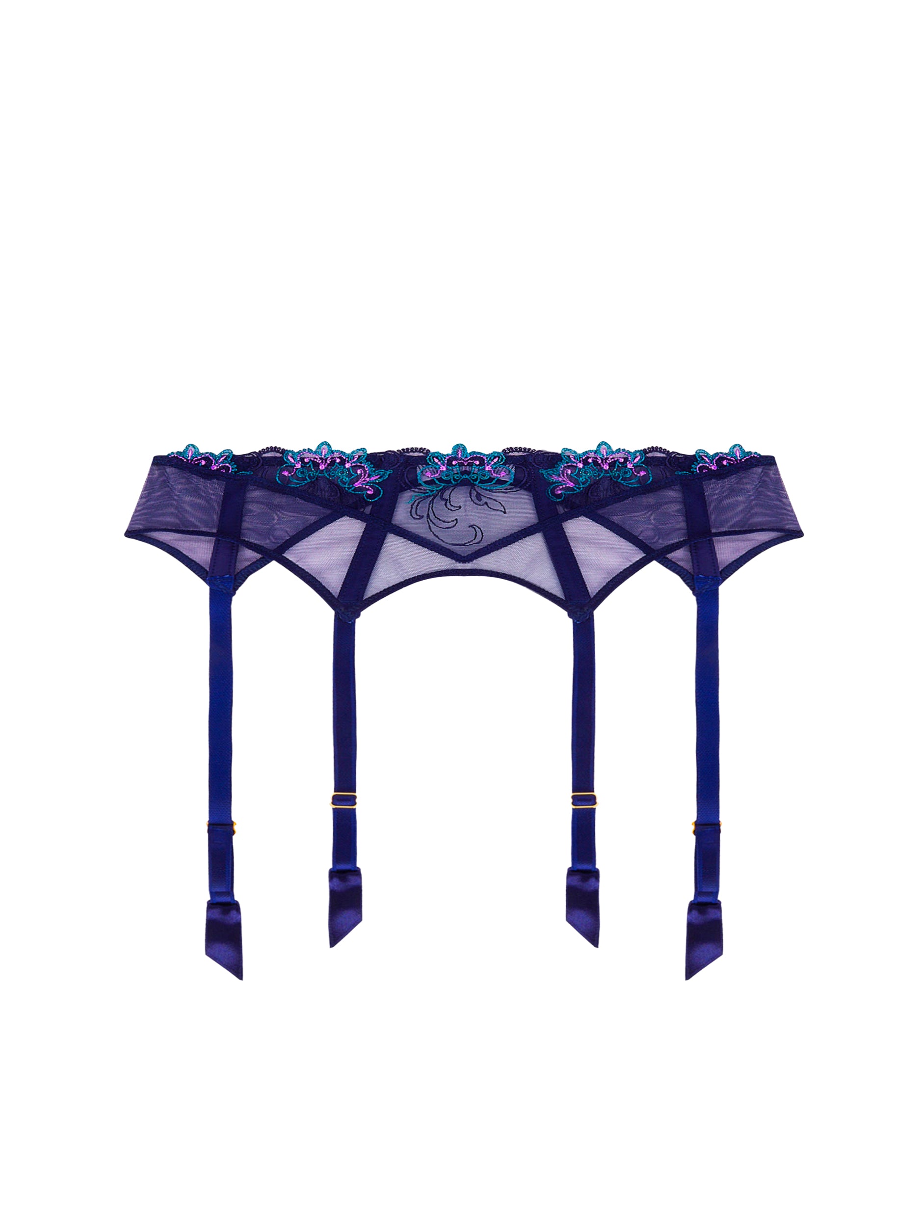 Déesse Désirs suspender belt - Mauve Desir