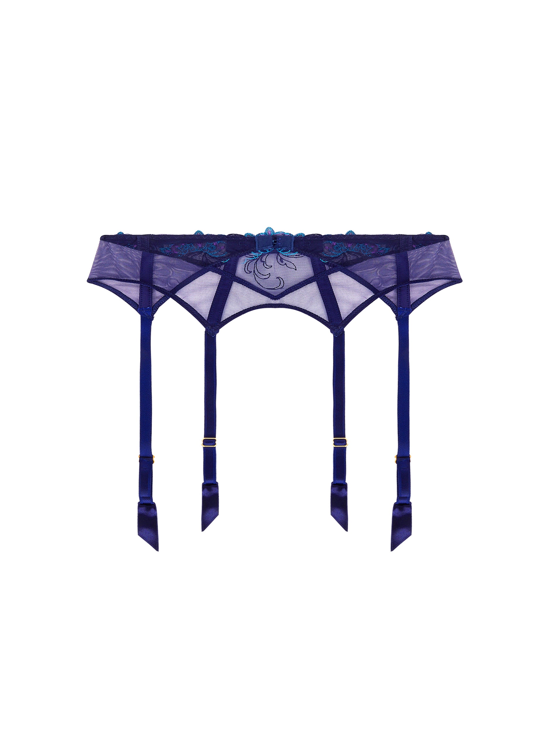 Déesse Désirs suspender belt - Mauve Desir