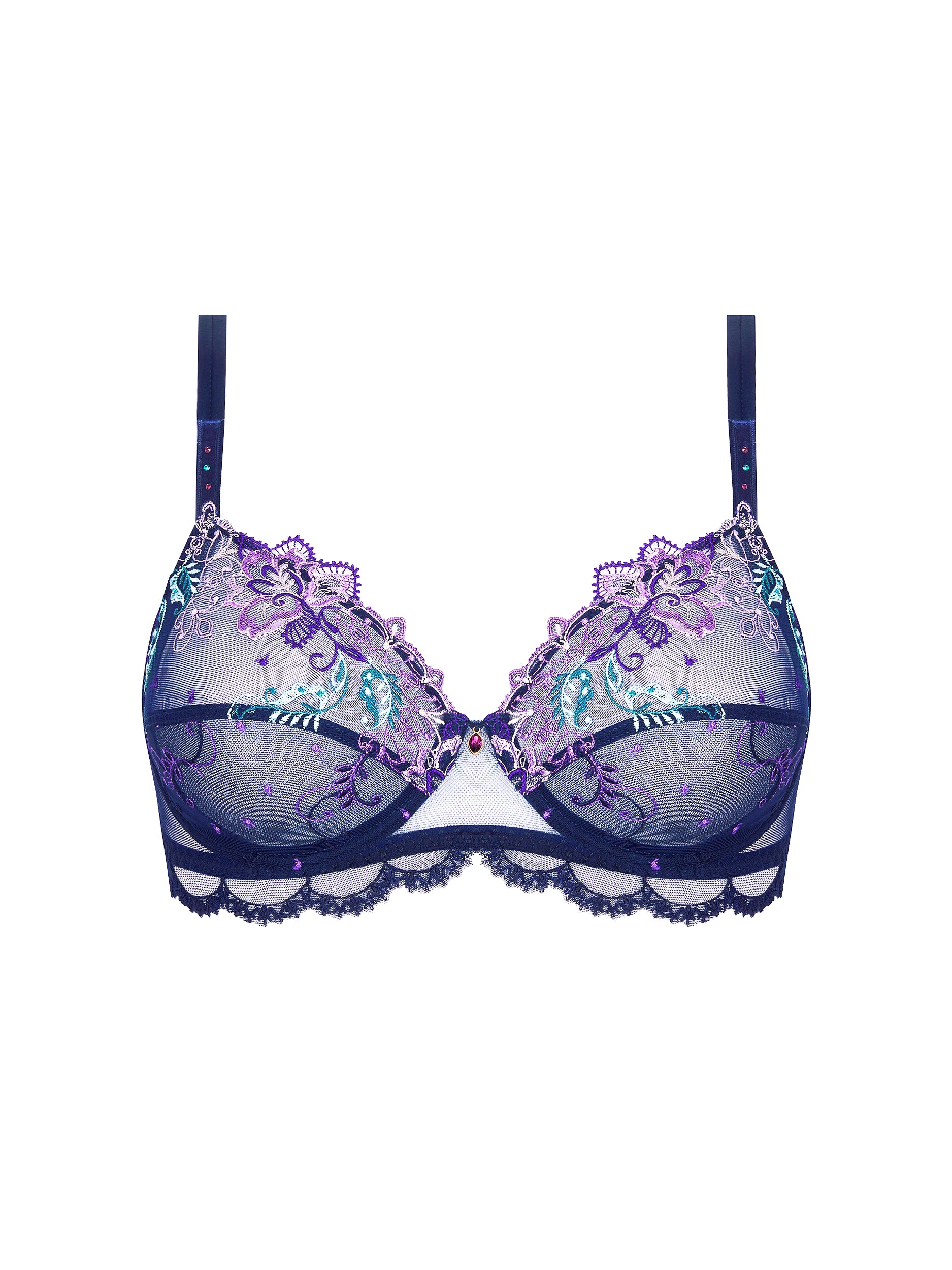 Déesse Désirs balconnet bra - Mauve Desir