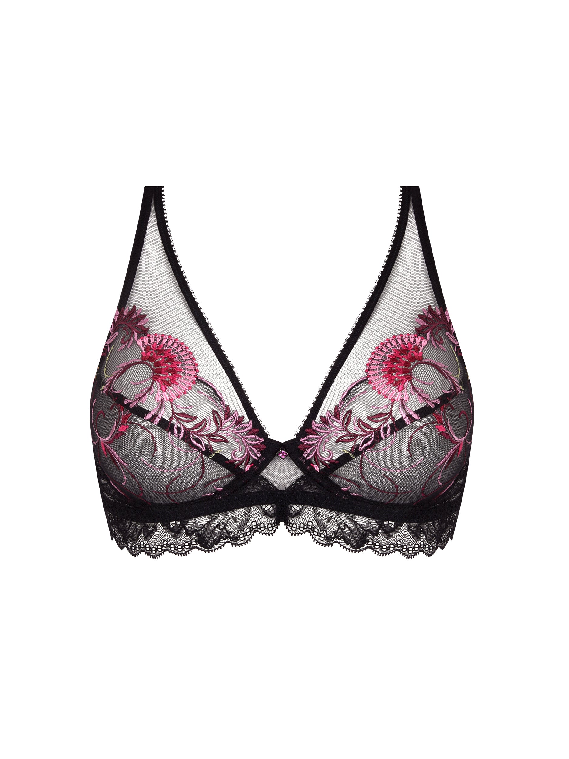 Soutien-gorge triangle Floraison Passion - Safran Rose
